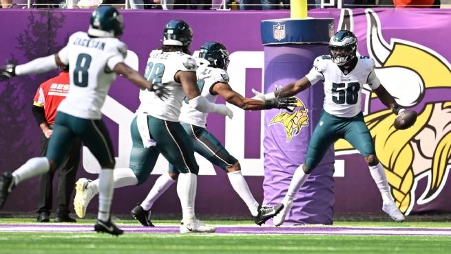 Philadelphia Eagles vs Minnesota Vikings Match Player Stats